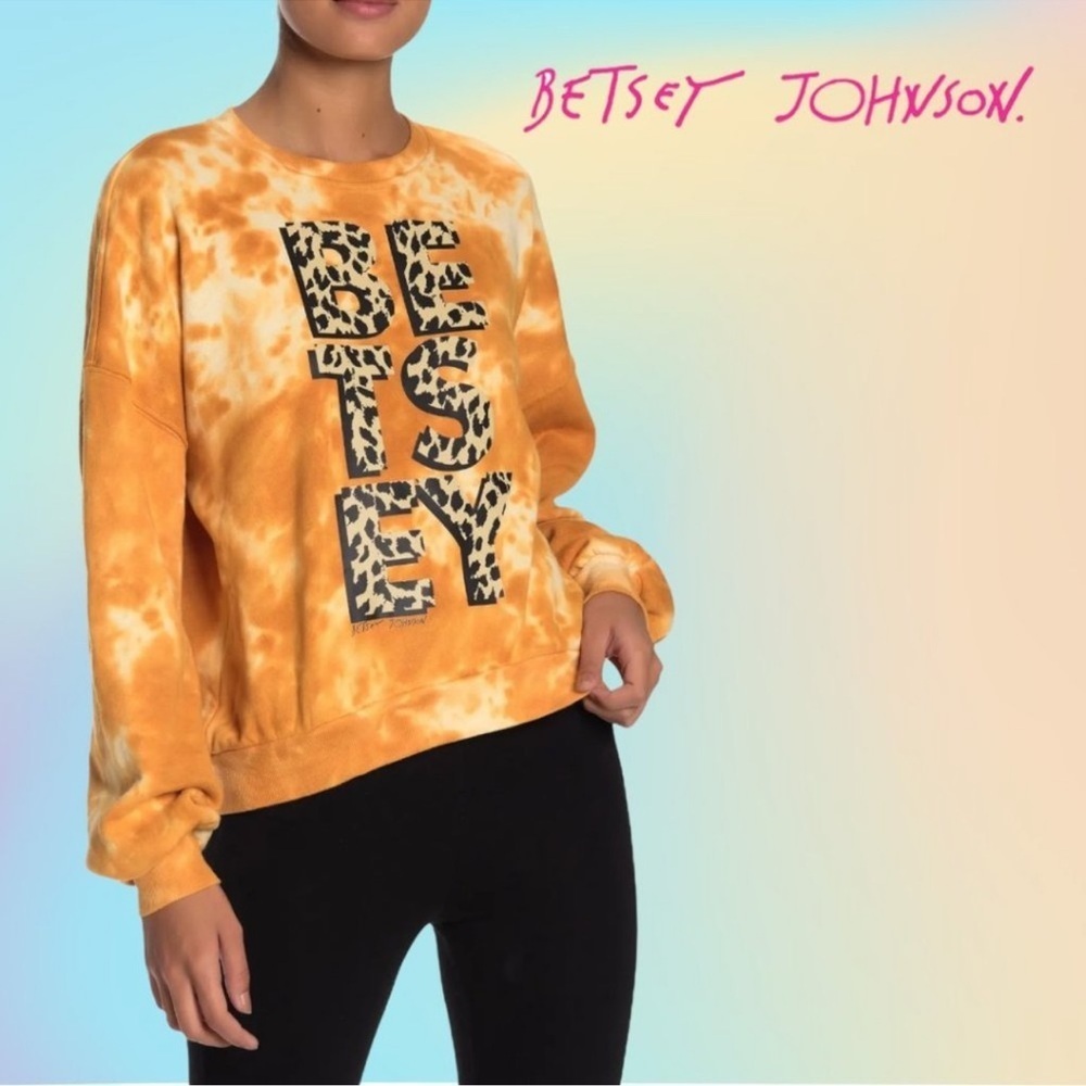 Betsey Johnson Performance Tie-Dye Sweatshirt XS – Spice